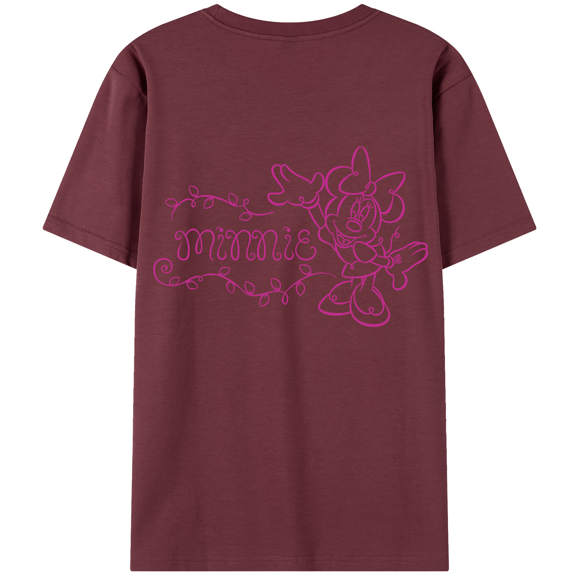 （画像用） ミッキーマウス Mickey Mouse 綿100％半袖Tシャツ（背面プリント）